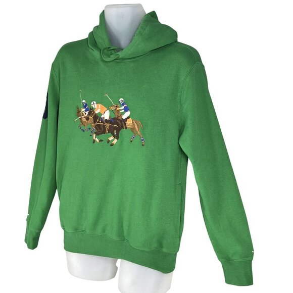 Polo Ralph Lauren Men S Embroidered 3 Pony Polo Player Graphic Hoodie Sweatshirt - Picture 8 of 16